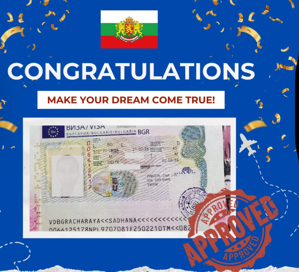 Approved Bulgaria work visa success story